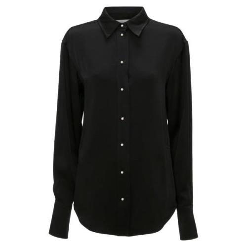 Gilet Detail Shirt Victoria Beckham , Black , Dames