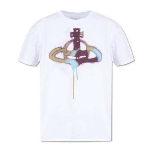 Bedrukt T-shirt Vivienne Westwood , White , Heren