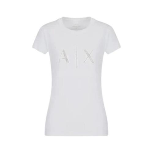 Stijlvolle Slim Fit T-Shirt Armani Exchange , White , Dames