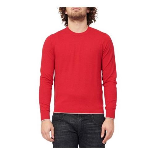 Ronde hals gekweek Armani Exchange , Red , Heren