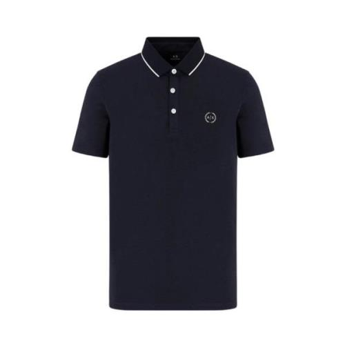 Klassieke Polo Shirt Armani Exchange , Blue , Heren