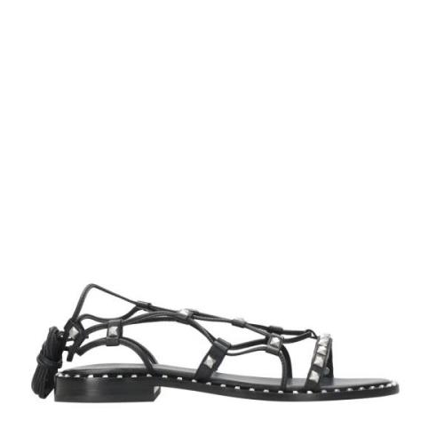 Platte Sandalen ASH , Black , Dames