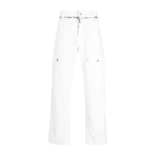 Upgrade je denimspel met deze Straight Jeans Balmain , White , Heren