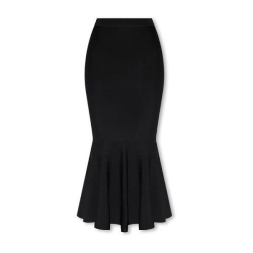 Hoge taille rok Balmain , Black , Dames