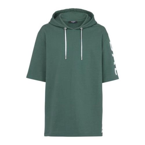 Oversized ecodesigned katoenen hoodie met logoprint Balmain , Green , ...