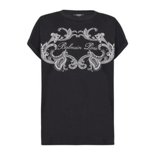 T-shirt Balmain , Black , Dames
