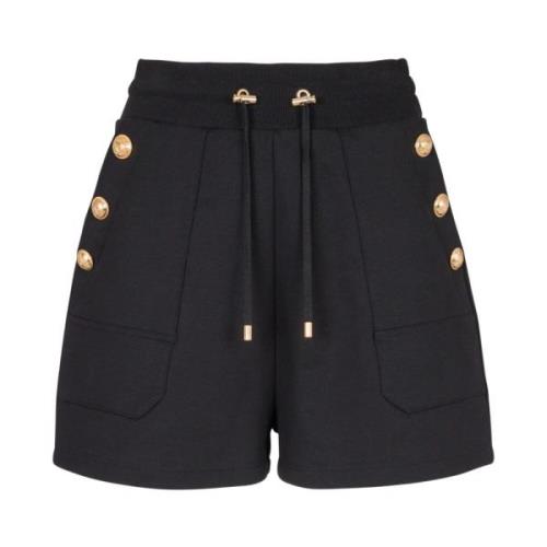 6-knoops gebreide shorts Balmain , Black , Dames
