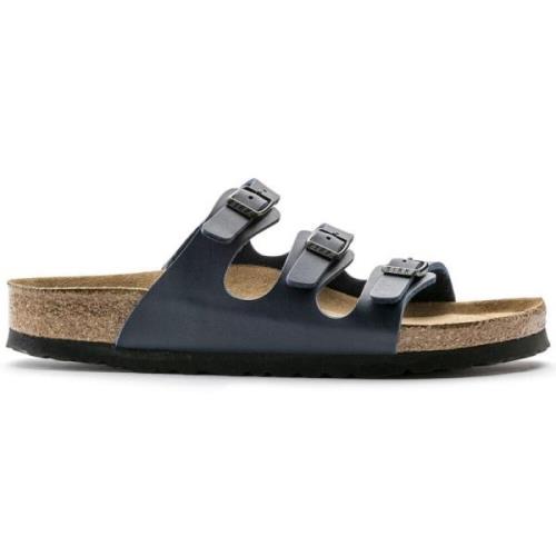 Comfortabele damessandaal Birkenstock , Blue , Dames