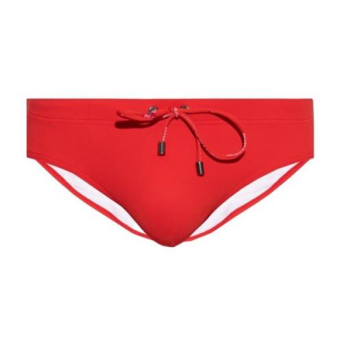 Swimming briefs Dolce & Gabbana , Red , Heren