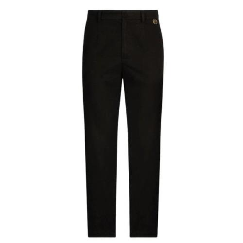 Zwarte broek met rechte pijpen en voorsluiting Dolce & Gabbana , Black...