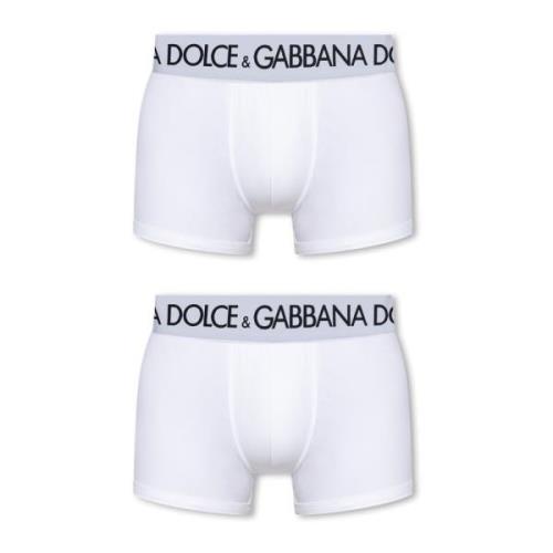 Merkboxers 2-pack Dolce & Gabbana , White , Heren