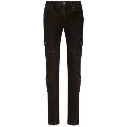 Slim-Fit Denim Jeans Dolce & Gabbana , Black , Heren