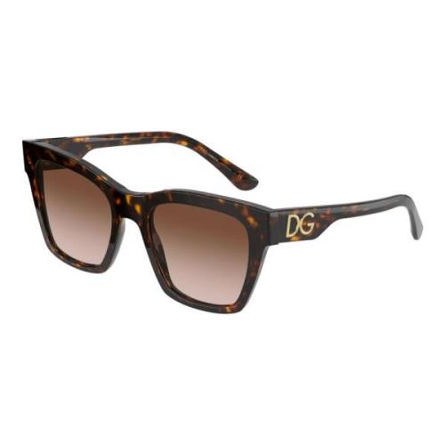 Print Family Zonnebril - DG 4384 Dolce & Gabbana , Brown , Dames