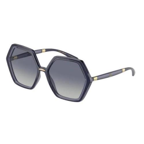 Geometrisch-Frame Zonnebril Dolce & Gabbana , Blue , Dames