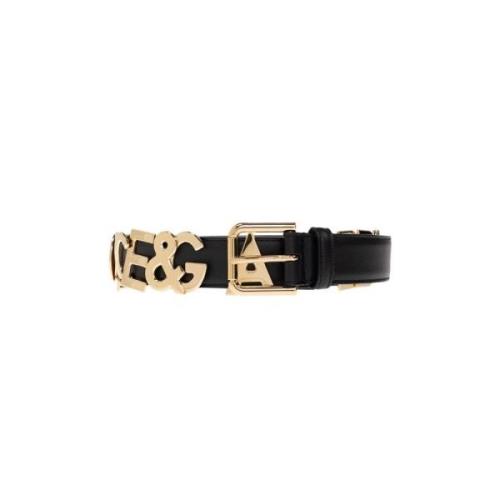 Leren Riem Dolce & Gabbana , Black , Dames