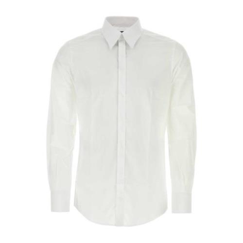 Witte poplin overhemd Dolce & Gabbana , White , Heren