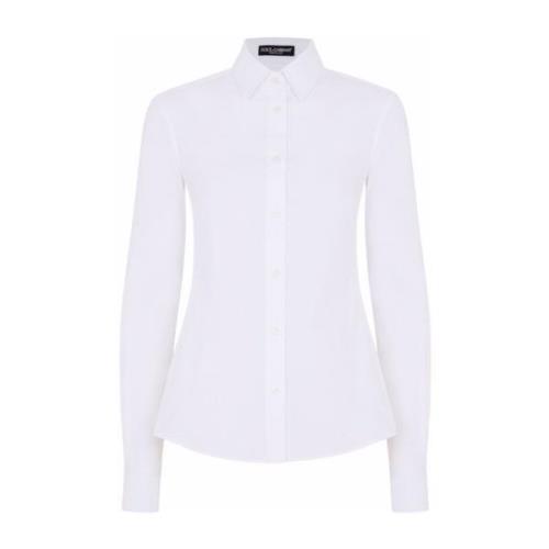 Natuurlijke Witte Blouse voor Vrouwen Dolce & Gabbana , White , Dames