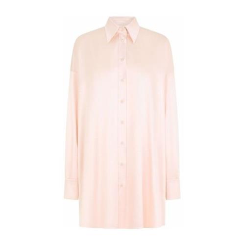 Zijden Overhemd, Roze, Lange Mouwen Dolce & Gabbana , Pink , Dames