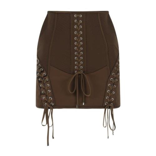 Korte rok Dolce & Gabbana , Brown , Dames