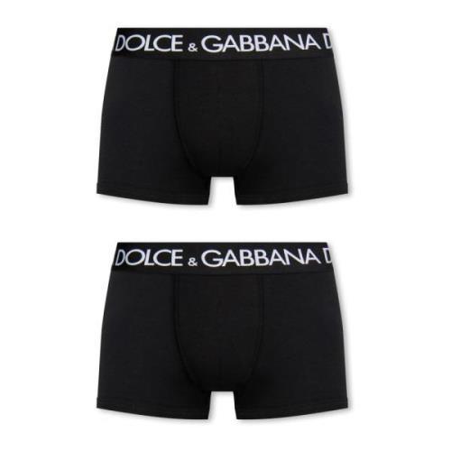 Merkboxers 2-pack Dolce & Gabbana , Black , Heren