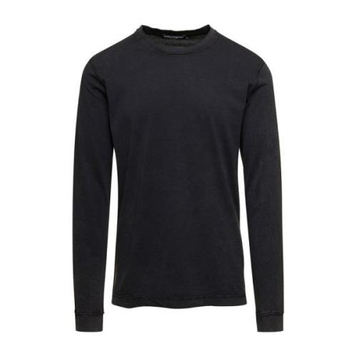Zwarte T-shirts en Polos - Look 48 Dolce & Gabbana , Black , Heren