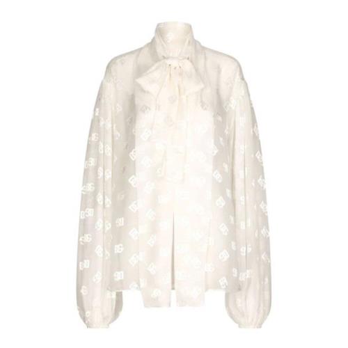 Klassieke Overhemden Collectie Dolce & Gabbana , White , Dames