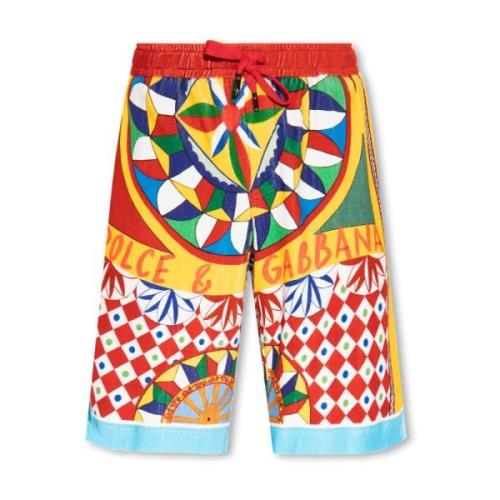 Katoenen shorts Dolce & Gabbana , Multicolor , Heren