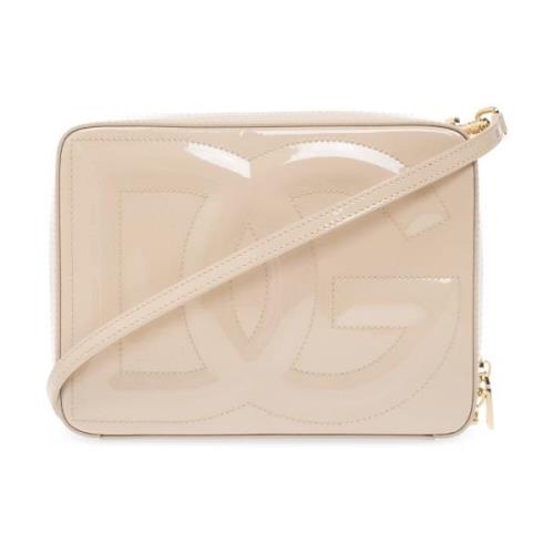 Schoudertas DG Logo Medium Dolce & Gabbana , Beige , Dames