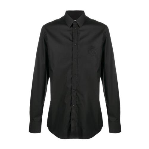 Zwarte klassieke formele overhemd Dolce & Gabbana , Black , Heren