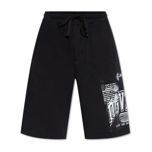 Bedrukte shorts Dolce & Gabbana , Black , Heren
