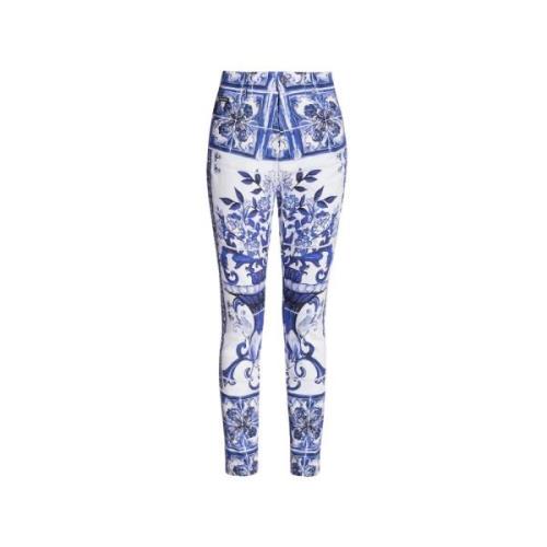 Gestreepte jeans in 'Grace' patroon Dolce & Gabbana , Blue , Dames
