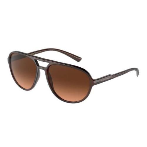 Bruin Montuur Dg6150 Zonnebril Dolce & Gabbana , Brown , Unisex