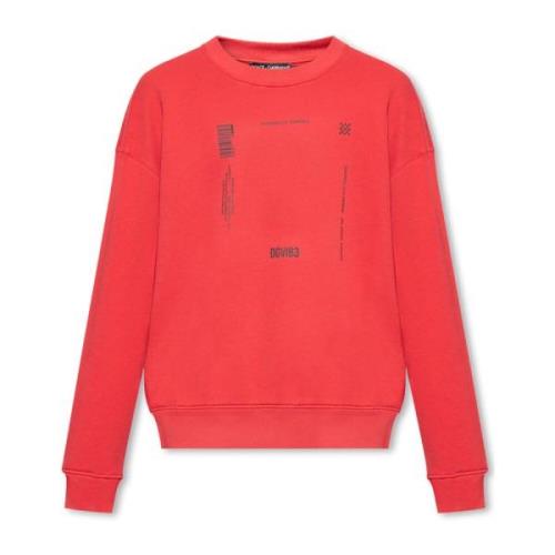 Bedrukte sweatshirt Dolce & Gabbana , Red , Heren
