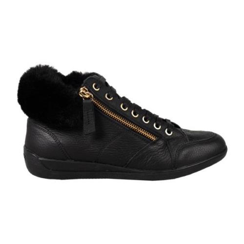 Veterschoenen met rits Geox , Black , Dames