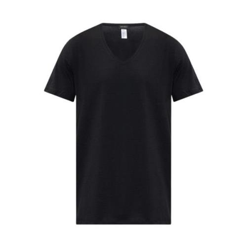 Katoenen T-shirt Hanro , Black , Heren