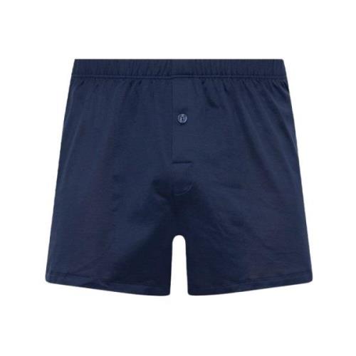 Katoenen boxershorts Hanro , Blue , Heren