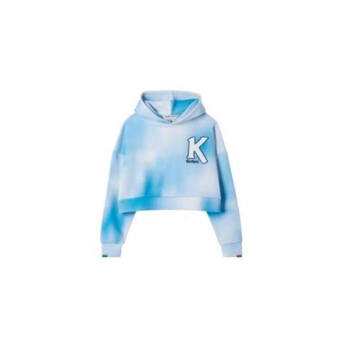 Stijlvolle Crop Hoodie Kickers , Blue , Dames