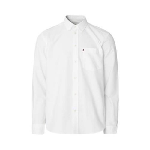 Witte Casual Oxford Button-Down Overhemd Lexington , White , Heren