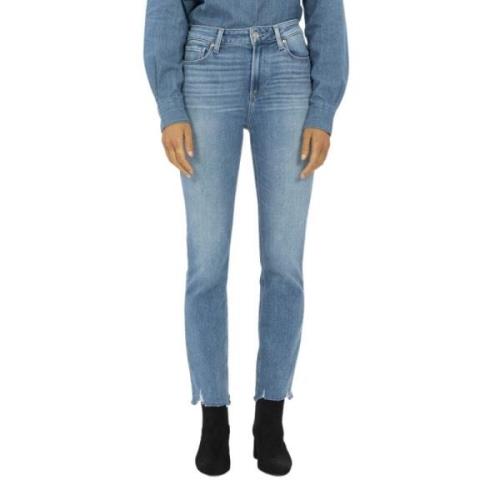 High-rise Slim-fit Jeans Paige , Blue , Dames
