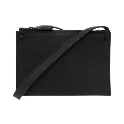 Schoudertas Salvatore Ferragamo , Black , Heren