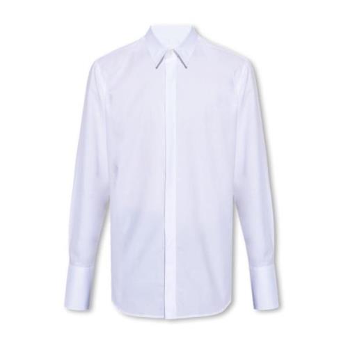 Katoenen shirt Salvatore Ferragamo , White , Heren