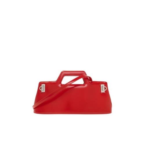 Wanda East-Wes schoudertas Salvatore Ferragamo , Red , Dames