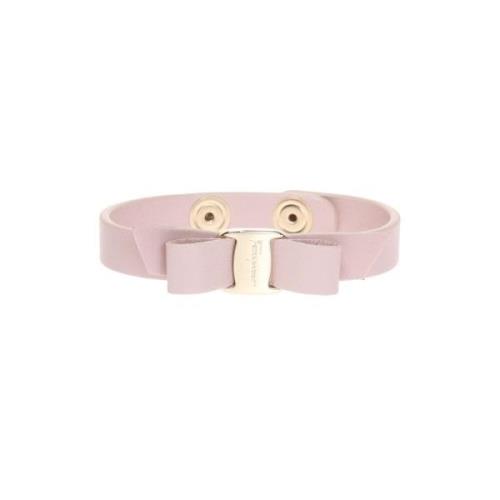 Bracelet with bow Salvatore Ferragamo , Pink , Dames