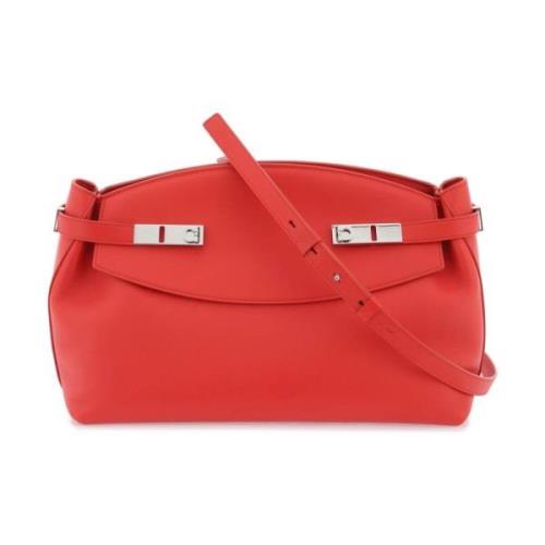 Deconstructed Leren Crossbody Tas met Ruffle Detail Salvatore Ferragam...