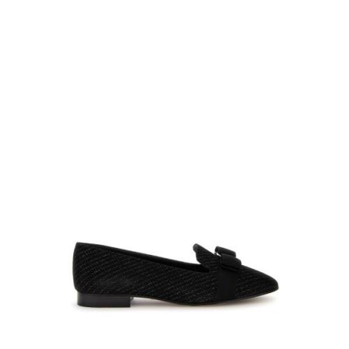 Stijlvolle Mocassini Loafers voor Vrouwen Salvatore Ferragamo , Black ...