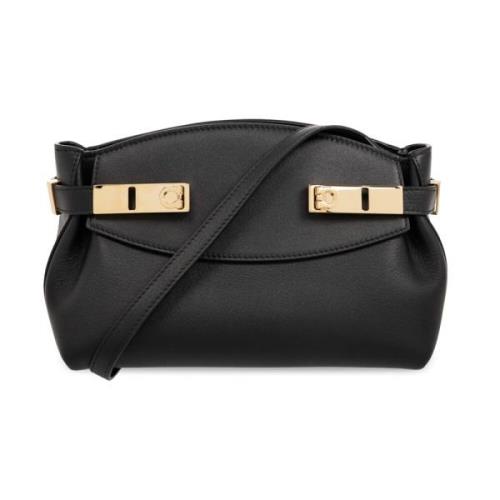 ‘Hug’ schoudertas Salvatore Ferragamo , Black , Dames