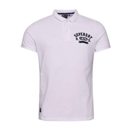 Vintage Atletische Polo Superdry , White , Heren