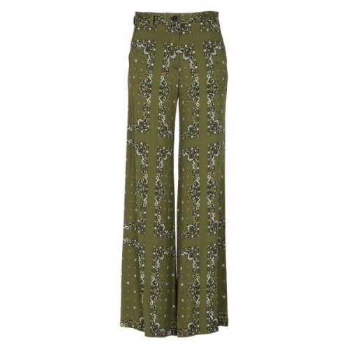 Wide Trousers Bazar Deluxe , Green , Dames