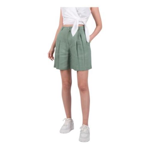 Stijlvolle Comfortabele Shorts Drykorn , Green , Dames