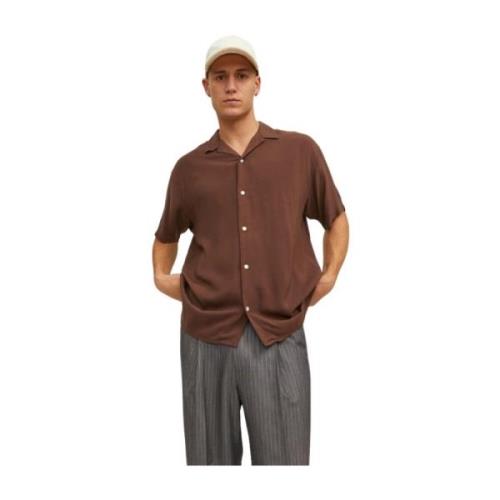 Stijlvol Overhemd Jack & Jones , Brown , Heren